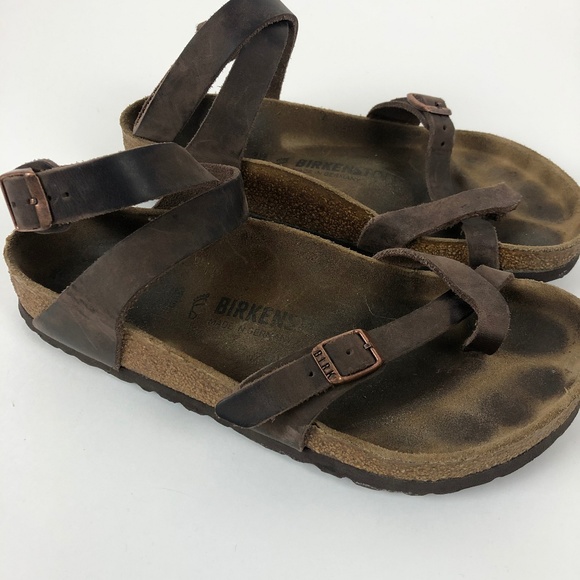 birkenstock yara habana oiled leather sandals